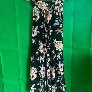 Miss Lili Black Floral Pants